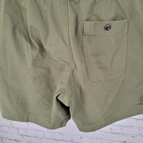 Everlane Green Uniform Twill Stretch Mid Rise Shorts Size Small S (28x6.5) - Picture 8 of 11
